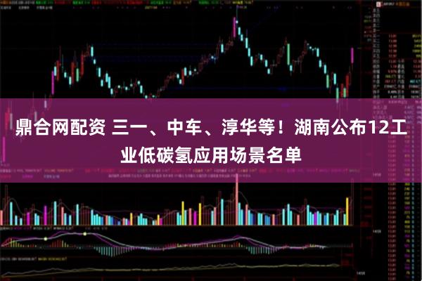 鼎合网配资 三一、中车、淳华等！湖南公布12工业低碳氢应用场景名单